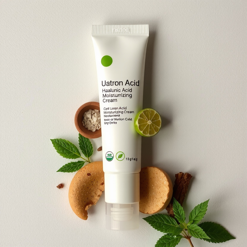 Hyaluronic acid moisturizing cream for plump skin
